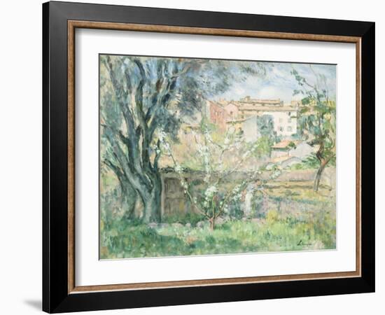 The Artist's Garden at Cannet, 1931-Henri Lebasque-Framed Giclee Print