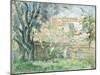 The Artist's Garden at Cannet, 1931-Henri Lebasque-Mounted Giclee Print