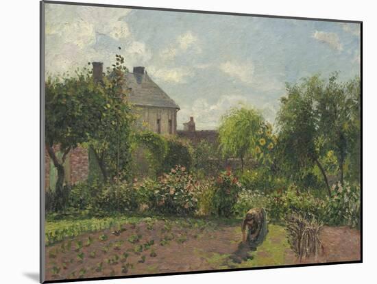 The Artist's Garden at Eragny, 1898-Camille Pissarro-Mounted Giclee Print