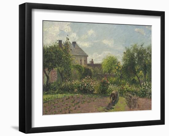 The Artist's Garden at Eragny, 1898-Camille Pissarro-Framed Art Print