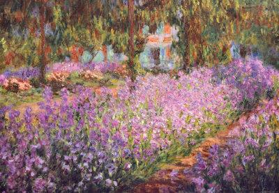 'The Artist's Garden at Giverny, c.1900' Art Print - Claude Monet | Art.com