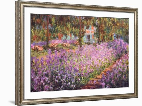 The Artist's Garden at Giverny, c.1900-Claude Monet-Framed Art Print