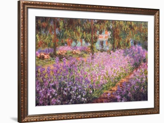 The Artist's Garden at Giverny, c.1900-Claude Monet-Framed Art Print