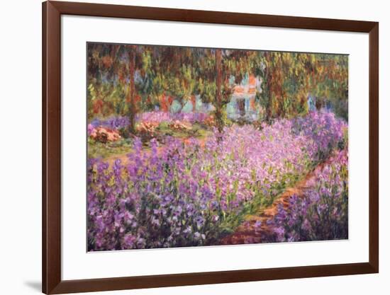 The Artist's Garden at Giverny, c.1900-Claude Monet-Framed Art Print