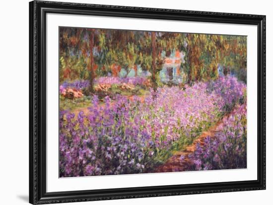 The Artist's Garden at Giverny, c.1900-Claude Monet-Framed Art Print