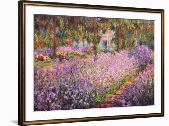 The Artist's Garden at Giverny, c.1900-Claude Monet-Framed Art Print