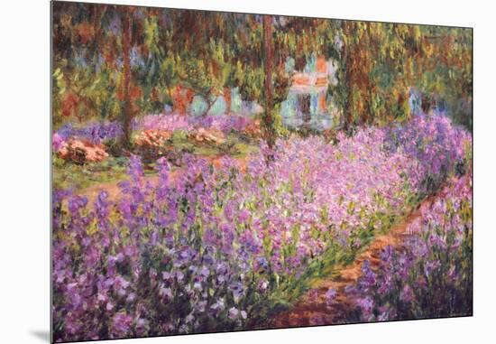 The Artist's Garden at Giverny, c.1900-Claude Monet-Mounted Art Print