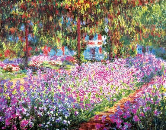 'The Artist's Garden at Giverny, c.1900' Art Print
