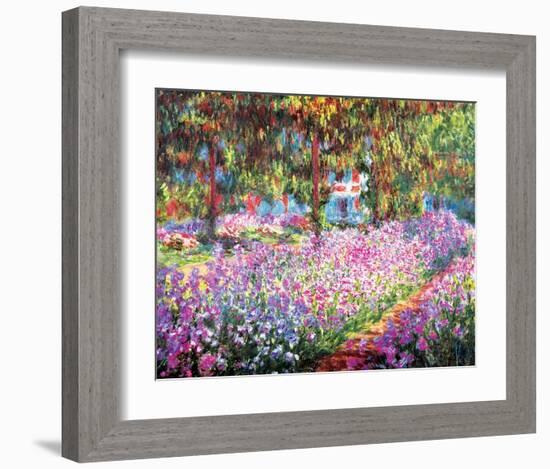 The Artist's Garden at Giverny, c.1900-Claude Monet-Framed Art Print