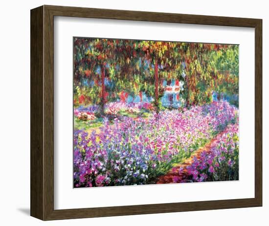 The Artist's Garden at Giverny, c.1900-Claude Monet-Framed Art Print