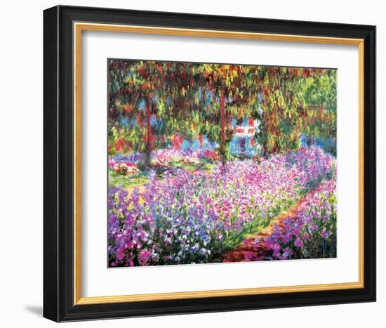 The Artist's Garden at Giverny, c.1900-Claude Monet-Framed Art Print