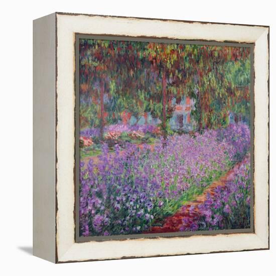 The Artist's Garden At Giverny, c.1900-Claude Monet-Framed Premier Image Canvas