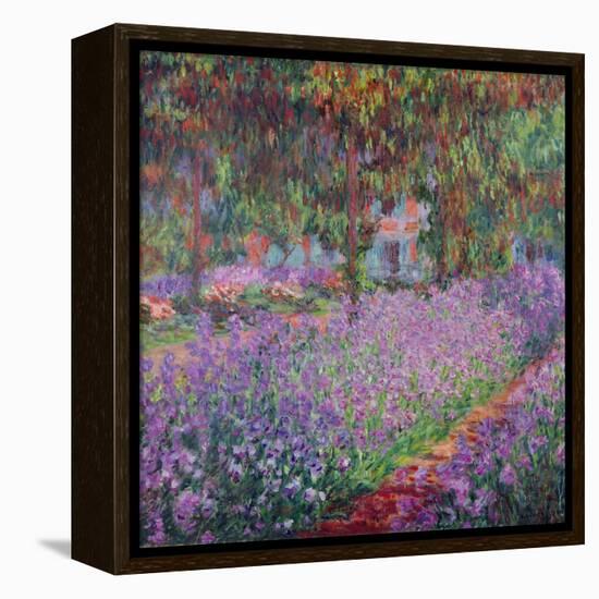 The Artist's Garden At Giverny, c.1900-Claude Monet-Framed Premier Image Canvas