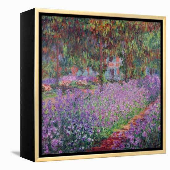 The Artist's Garden At Giverny, c.1900-Claude Monet-Framed Premier Image Canvas