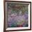 The Artist's Garden At Giverny, c.1900-Claude Monet-Framed Giclee Print