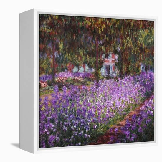 The Artist's Garden At Giverny, c.1900-Claude Monet-Framed Premier Image Canvas