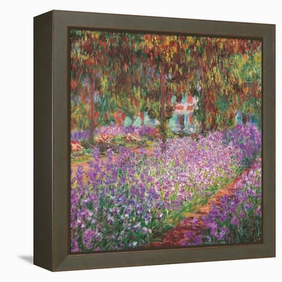 The Artist's Garden At Giverny, c.1900-Claude Monet-Framed Stretched Canvas