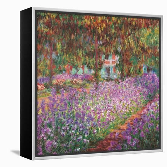 The Artist's Garden At Giverny, c.1900-Claude Monet-Framed Stretched Canvas