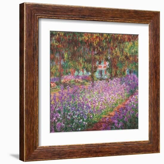 The Artist's Garden At Giverny, c.1900-Claude Monet-Framed Art Print