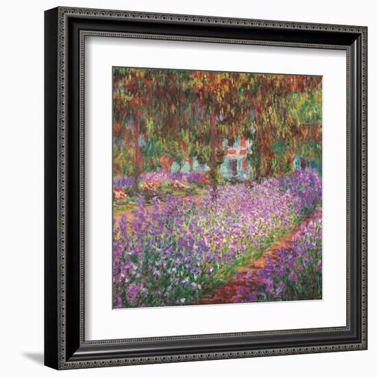 The Artist's Garden At Giverny, c.1900-Claude Monet-Framed Art Print