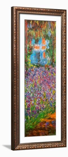 The Artist's Garden at Giverny (detail)-Claude Monet-Framed Art Print