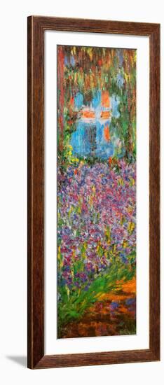 The Artist's Garden at Giverny (detail)-Claude Monet-Framed Art Print