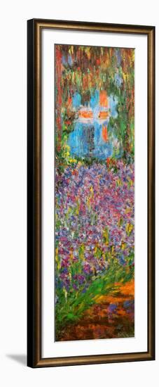 The Artist's Garden at Giverny (detail)-Claude Monet-Framed Art Print