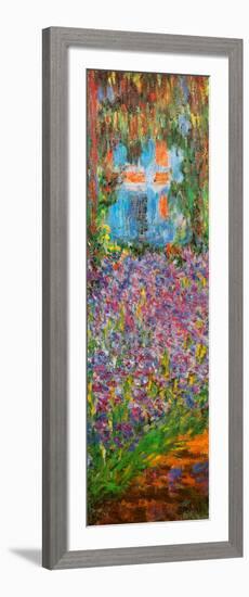 The Artist's Garden at Giverny (detail)-Claude Monet-Framed Art Print