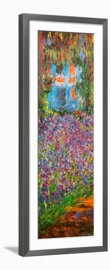 The Artist's Garden at Giverny (detail)-Claude Monet-Framed Art Print