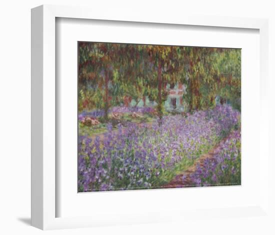 The Artist's Garden at Giverny-Claude Monet-Framed Art Print