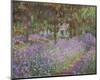 The Artist's Garden at Giverny-Claude Monet-Mounted Art Print