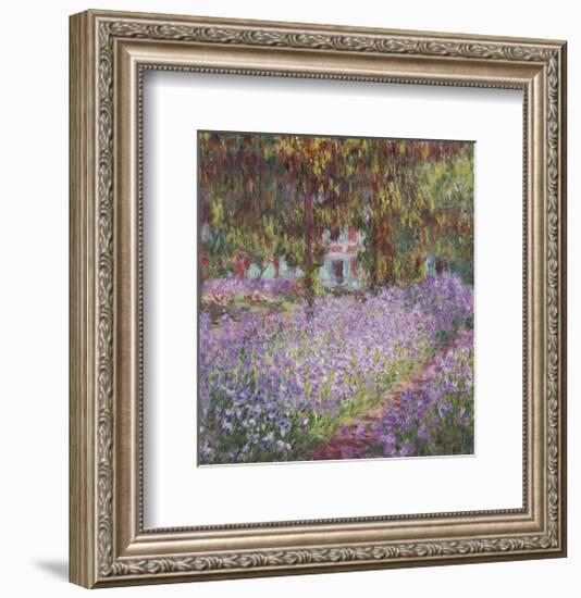 The Artist's Garden at Giverny-Claude Monet-Framed Art Print