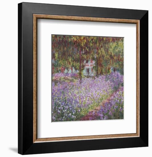 The Artist's Garden at Giverny-Claude Monet-Framed Art Print