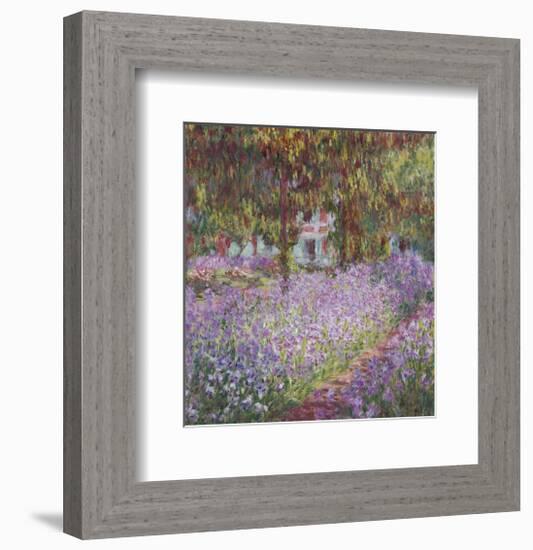 The Artist's Garden at Giverny-Claude Monet-Framed Art Print