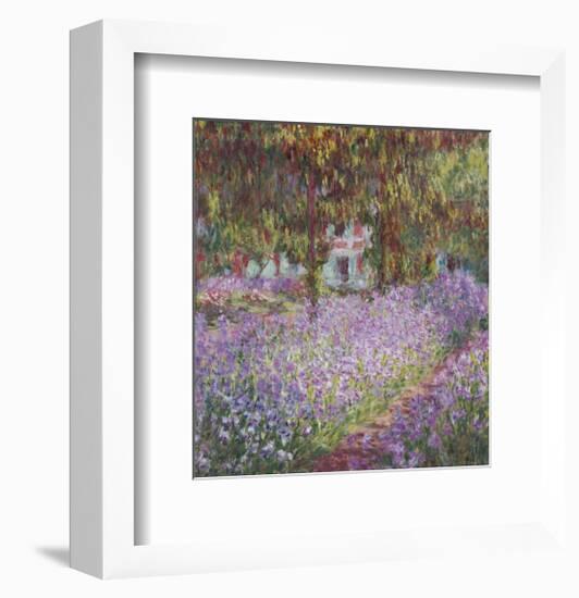 The Artist's Garden at Giverny-Claude Monet-Framed Art Print