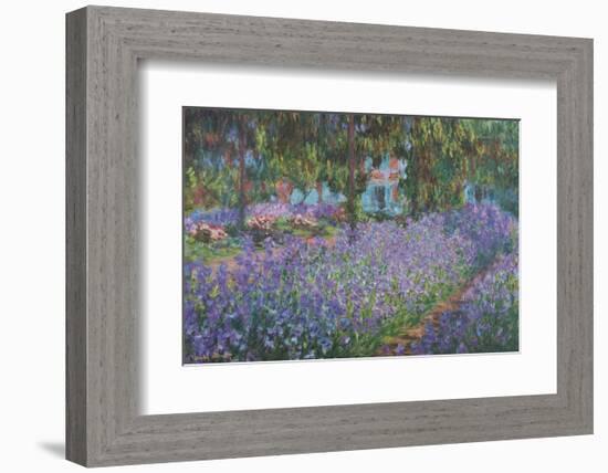 The Artist's Garden at Giverny-Claude Monet-Framed Art Print