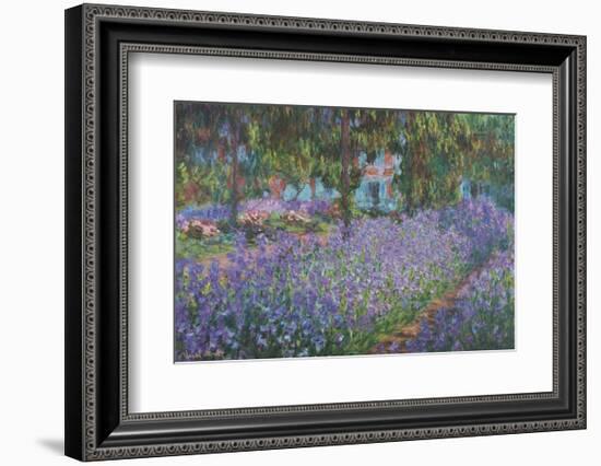 The Artist's Garden at Giverny-Claude Monet-Framed Art Print