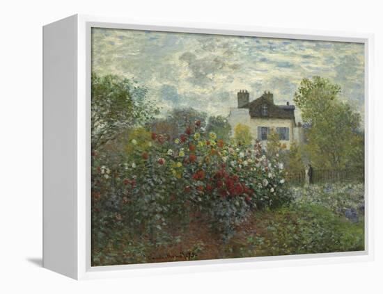 The Artist's Garden in Argenteuil, 1873-Claude Monet-Framed Stretched Canvas