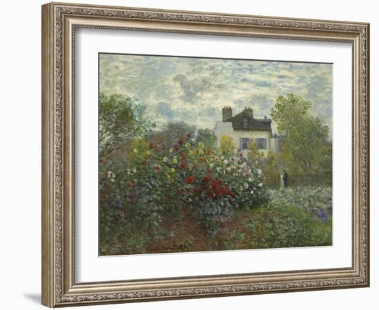 The Artist's Garden in Argenteuil, 1873-Claude Monet-Framed Art Print