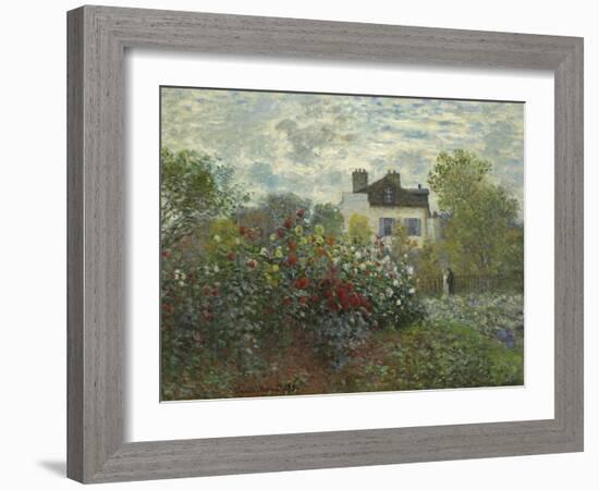 The Artist's Garden in Argenteuil, 1873-Claude Monet-Framed Art Print