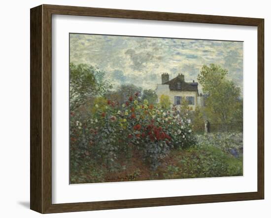 The Artist's Garden in Argenteuil, 1873-Claude Monet-Framed Art Print