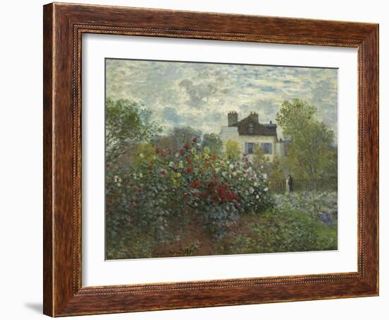 The Artist's Garden in Argenteuil, 1873-Claude Monet-Framed Art Print