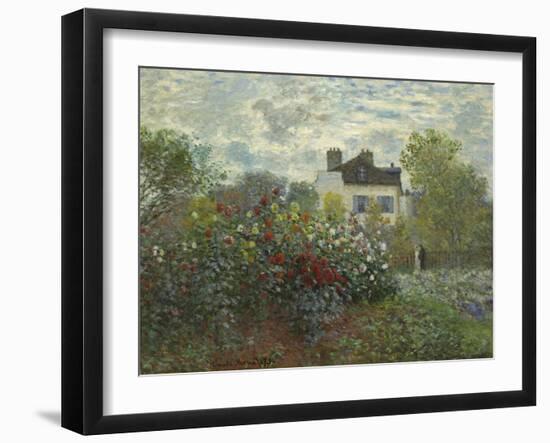 The Artist's Garden in Argenteuil, 1873-Claude Monet-Framed Art Print