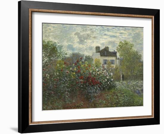 The Artist's Garden in Argenteuil, 1873-Claude Monet-Framed Art Print