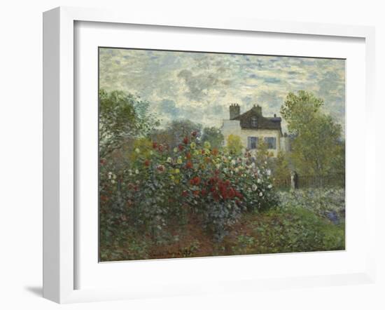 The Artist's Garden in Argenteuil, 1873-Claude Monet-Framed Art Print