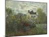 The Artist's Garden in Argenteuil, 1873-Claude Monet-Mounted Art Print