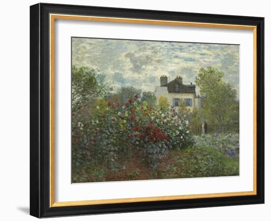 The Artist's Garden in Argenteuil, 1873-Claude Monet-Framed Art Print