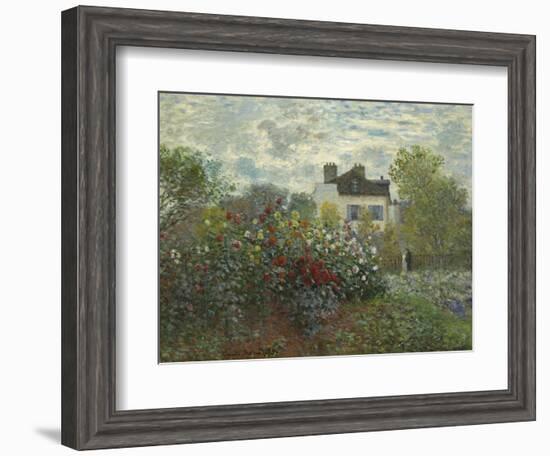 The Artist's Garden in Argenteuil, 1873-Claude Monet-Framed Art Print