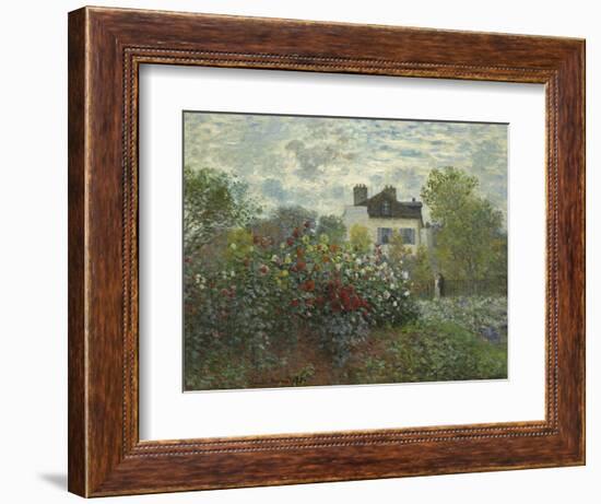 The Artist's Garden in Argenteuil, 1873-Claude Monet-Framed Art Print