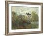The Artist's Garden in Argenteuil (A Corner of the Garden with Dahlias), 1873-Claude Monet-Framed Giclee Print